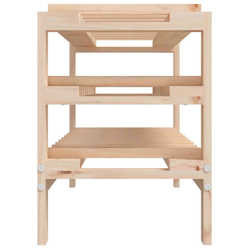 Wijnrek 109,5x30x42 cm massief grenenhout is nu te koop bij PeponiXL, paradijselijk wonen!