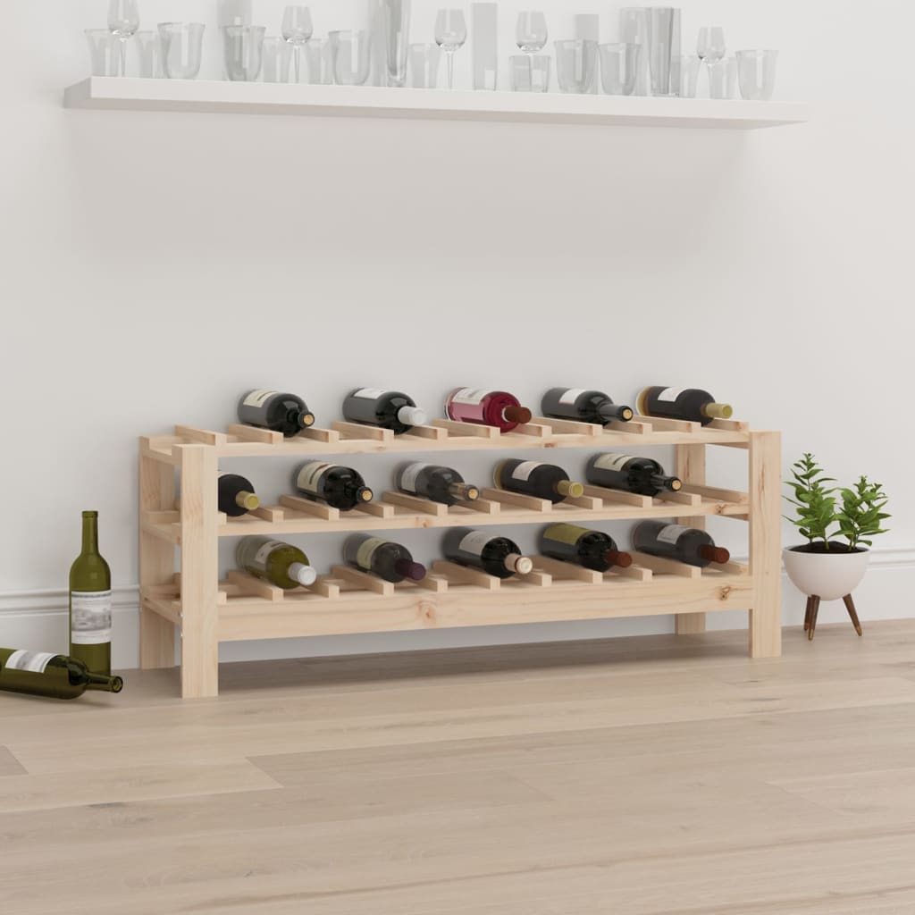 Wijnrek 109,5x30x42 cm massief grenenhout is nu te koop bij PeponiXL, paradijselijk wonen!