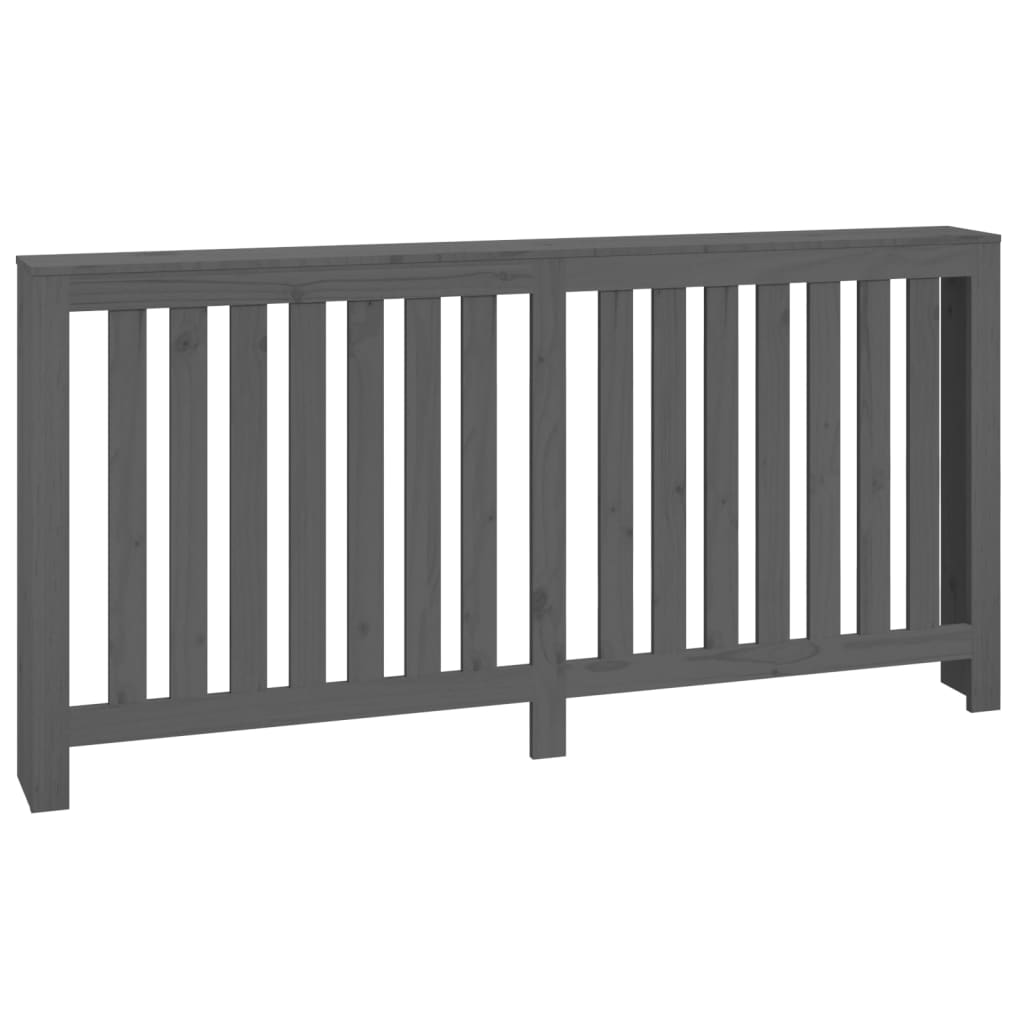 Radiatorombouw 169x19x84 cm massief grenenhout grijs is nu te koop bij PeponiXL, paradijselijk wonen!