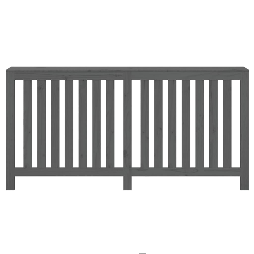 Radiatorombouw 169x19x84 cm massief grenenhout grijs is nu te koop bij PeponiXL, paradijselijk wonen!