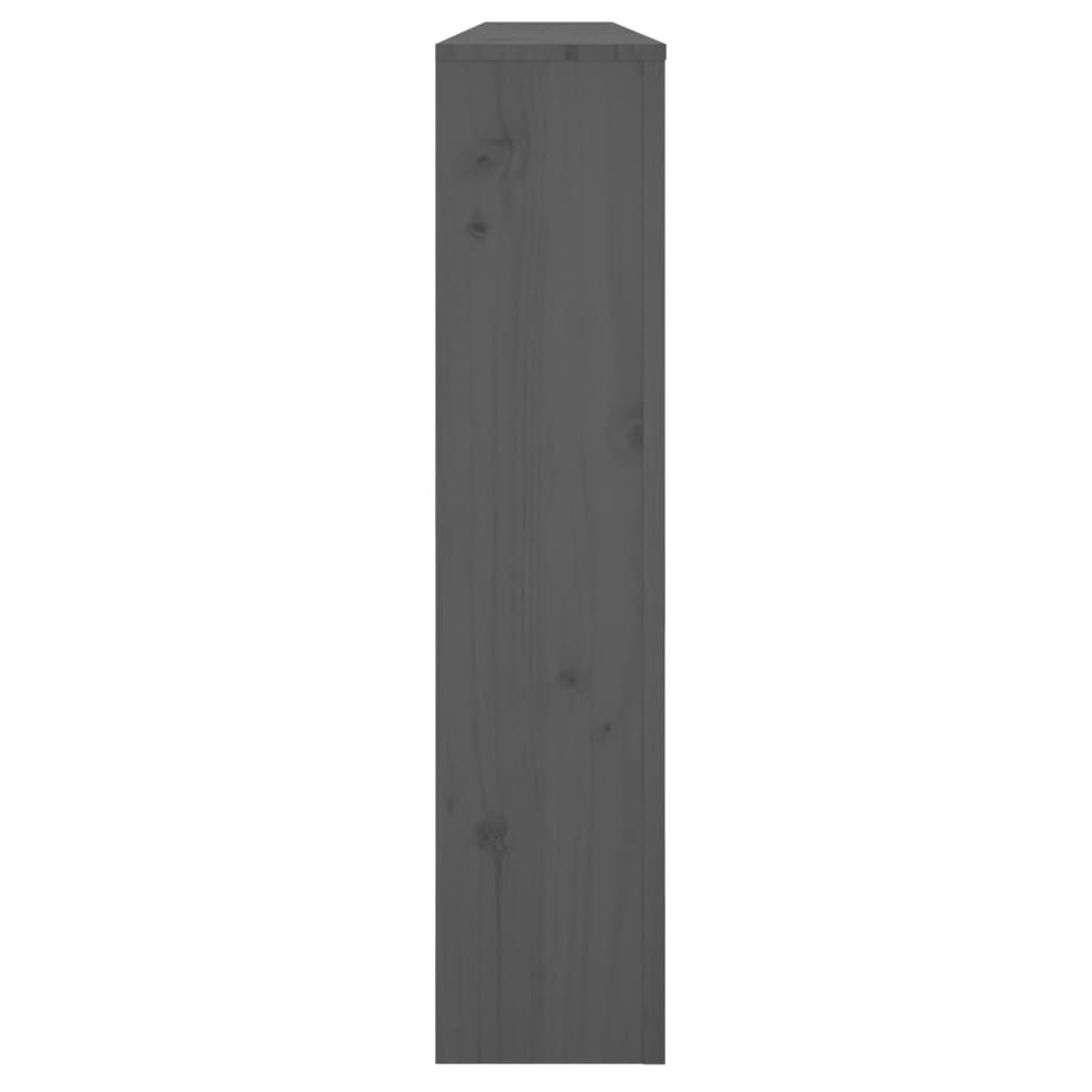 Radiatorombouw 169x19x84 cm massief grenenhout grijs is nu te koop bij PeponiXL, paradijselijk wonen!