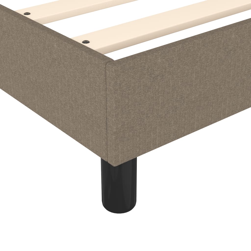 Boxspring met matras stof taupe 90x200 cm is nu te koop bij PeponiXL, paradijselijk wonen!