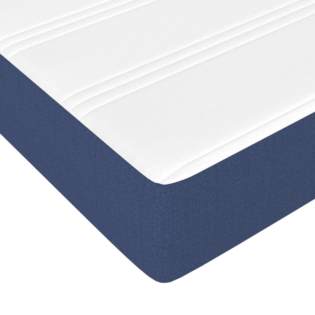 Boxspring met matras stof blauw 100x200 cm is nu te koop bij PeponiXL, paradijselijk wonen!