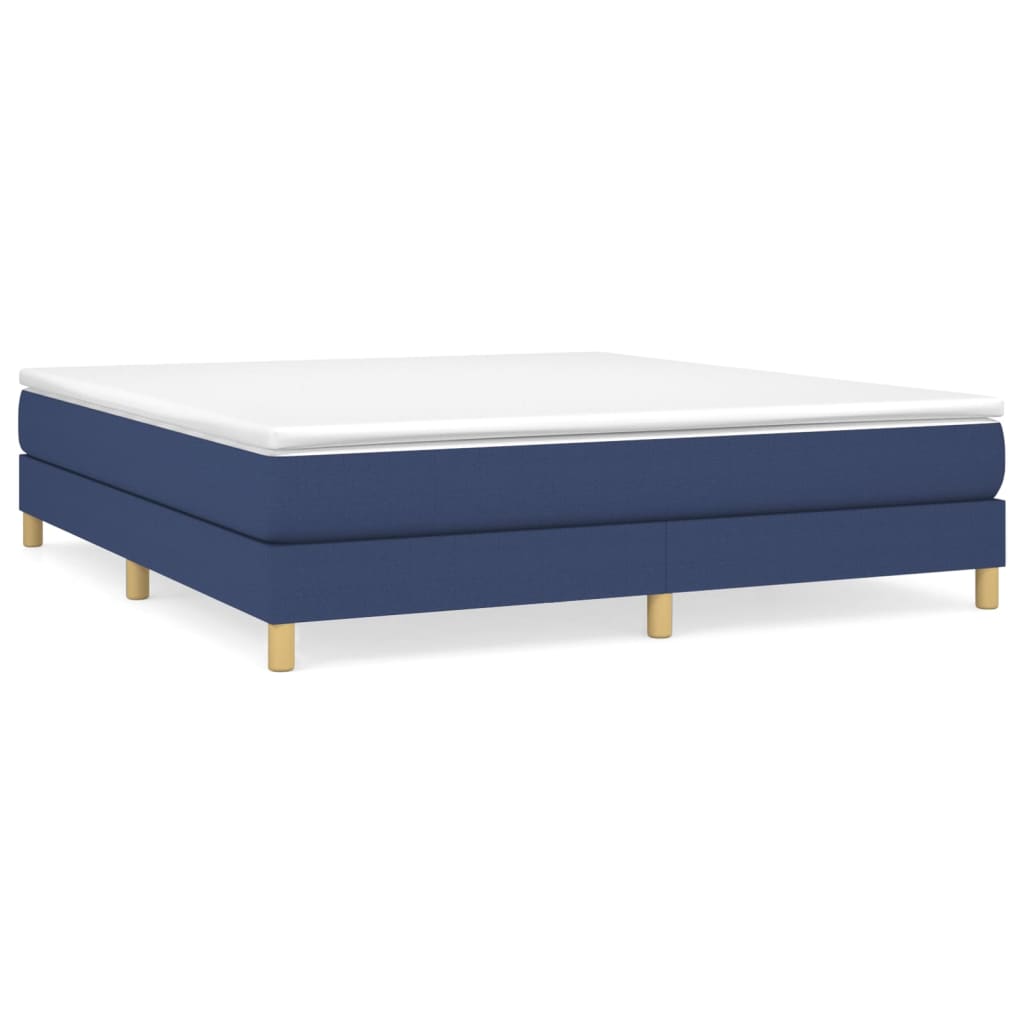 Boxspring met matras stof blauw 160x200 cm is nu te koop bij PeponiXL, paradijselijk wonen!