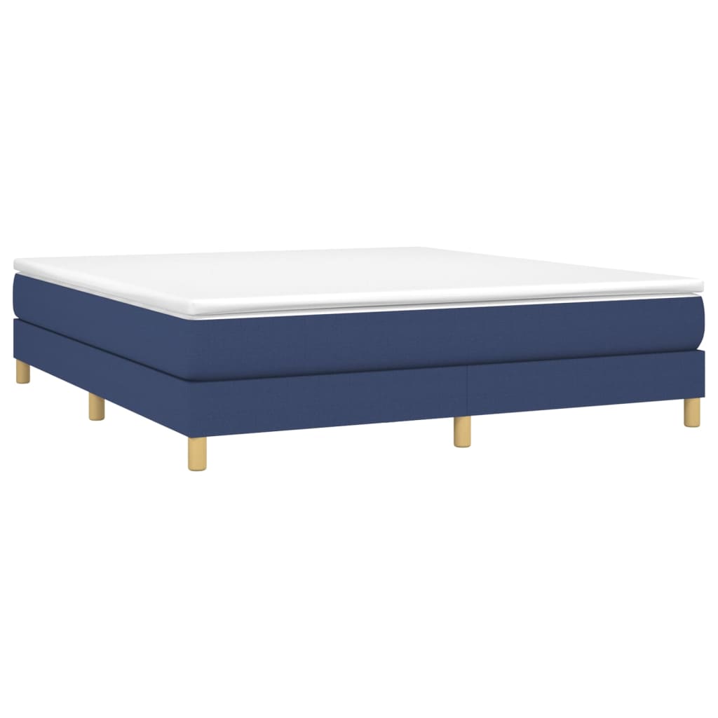 Boxspring met matras stof blauw 160x200 cm is nu te koop bij PeponiXL, paradijselijk wonen!