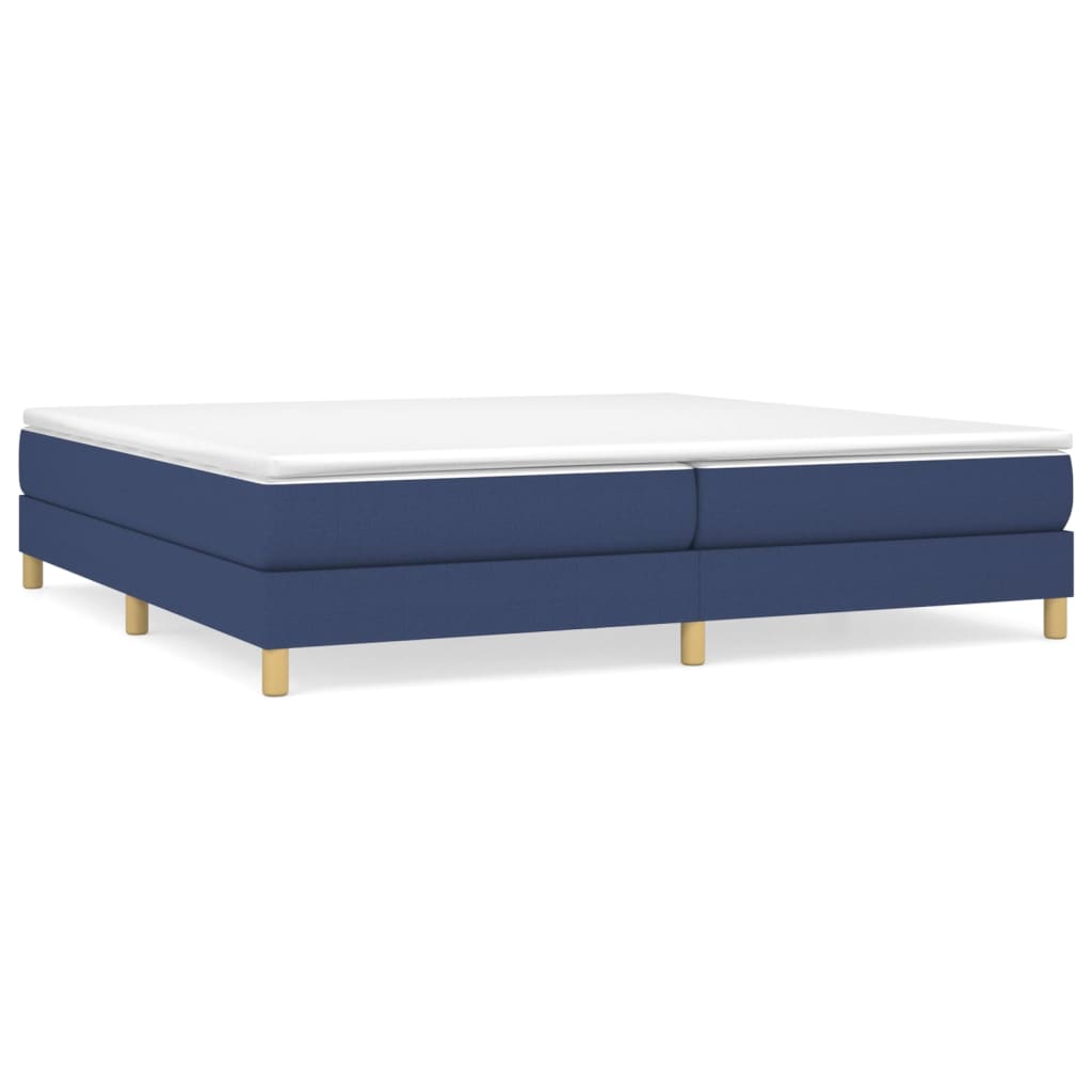 Boxspring met matras stof blauw 200x200 cm is nu te koop bij PeponiXL, paradijselijk wonen!