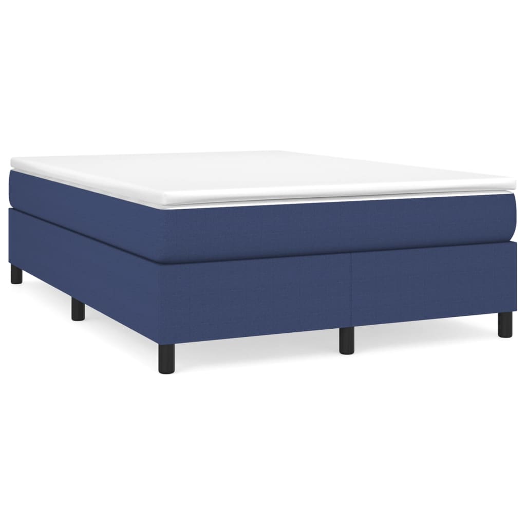 Boxspring met matras stof blauw 140x190 cm is nu te koop bij PeponiXL, paradijselijk wonen!