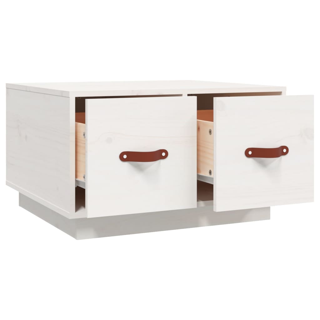 Salontafel 60x53x35 cm massief grenenhout wit is nu te koop bij PeponiXL, paradijselijk wonen!