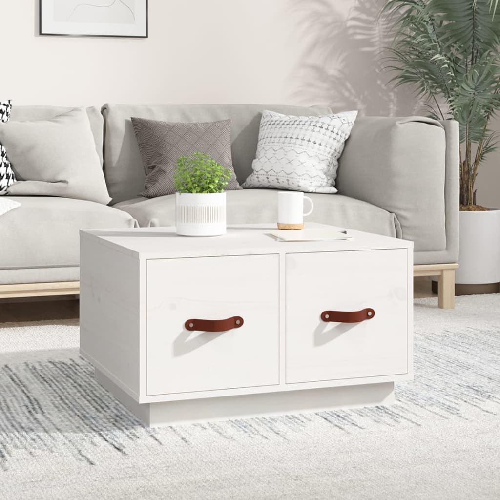 Salontafel 60x53x35 cm massief grenenhout wit is nu te koop bij PeponiXL, paradijselijk wonen!
