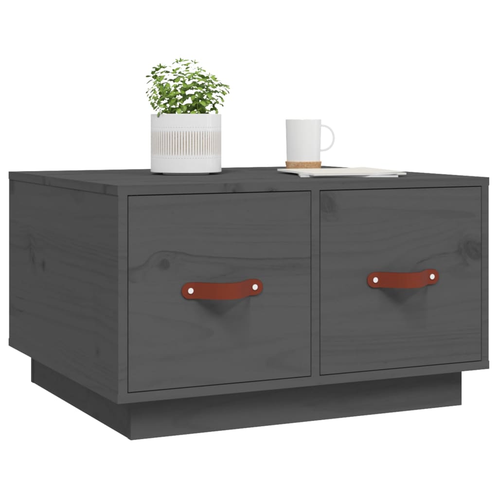 Salontafel 60x53x35 cm massief grenenhout grijs is nu te koop bij PeponiXL, paradijselijk wonen!