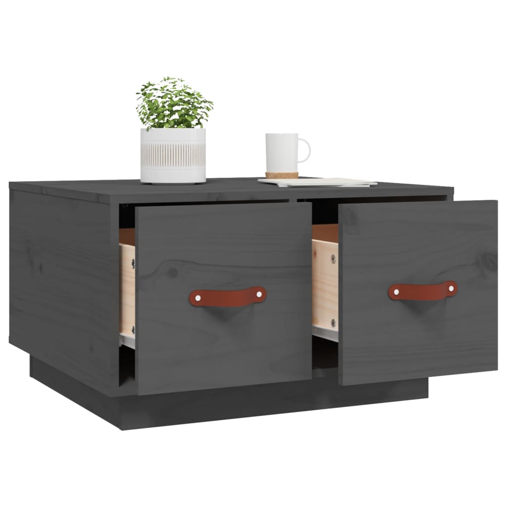 Salontafel 60x53x35 cm massief grenenhout grijs is nu te koop bij PeponiXL, paradijselijk wonen!
