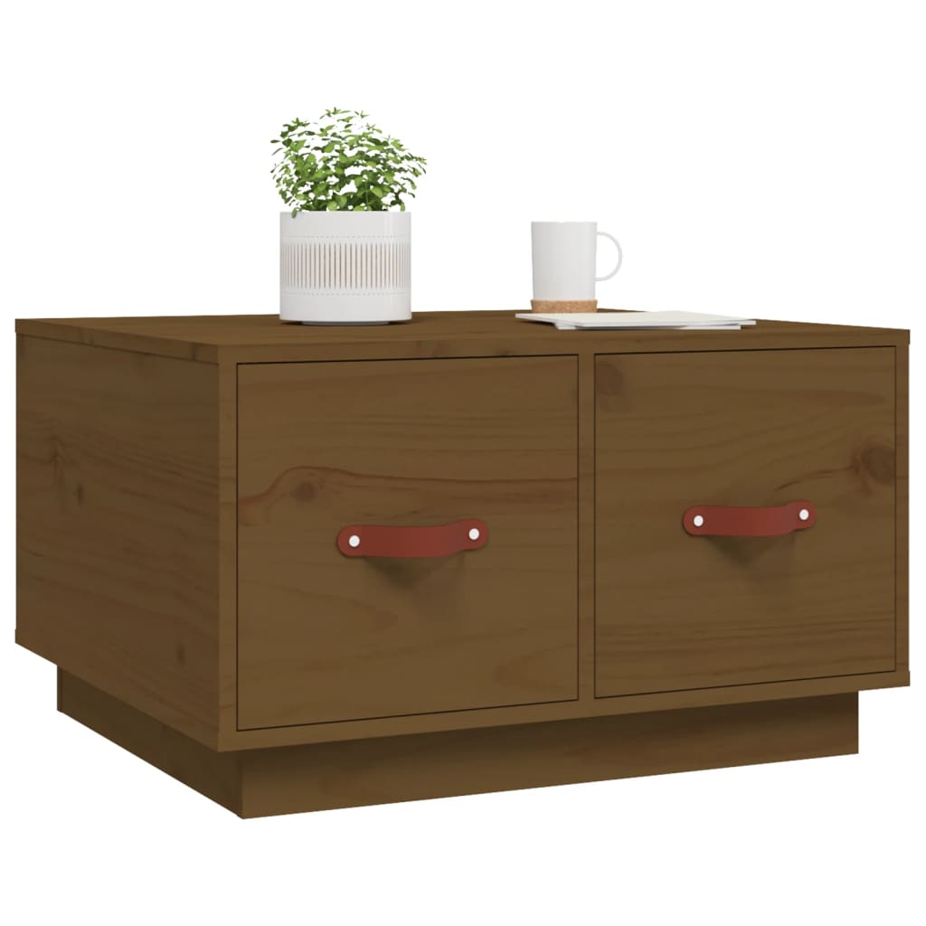 Salontafel 60x53x35 cm massief grenenhout honingbruin is nu te koop bij PeponiXL, paradijselijk wonen!