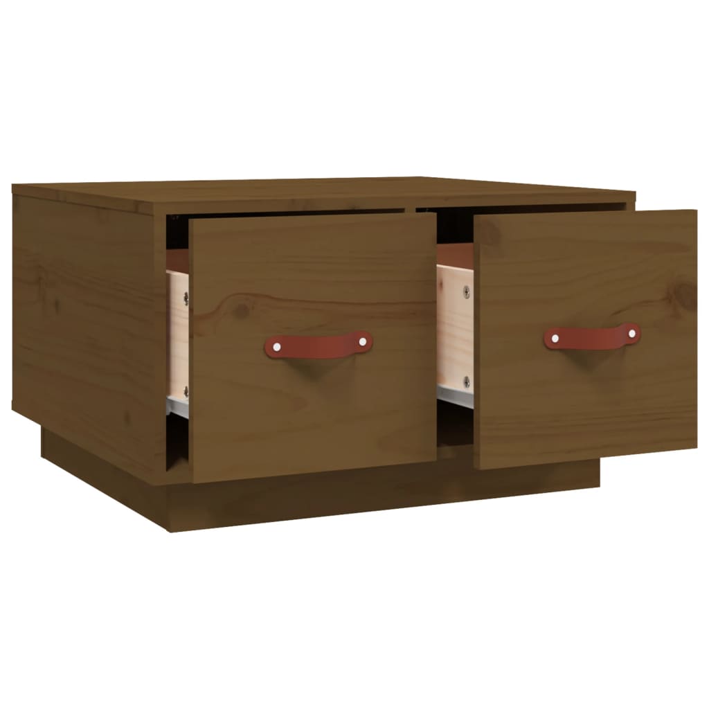 Salontafel 60x53x35 cm massief grenenhout honingbruin is nu te koop bij PeponiXL, paradijselijk wonen!