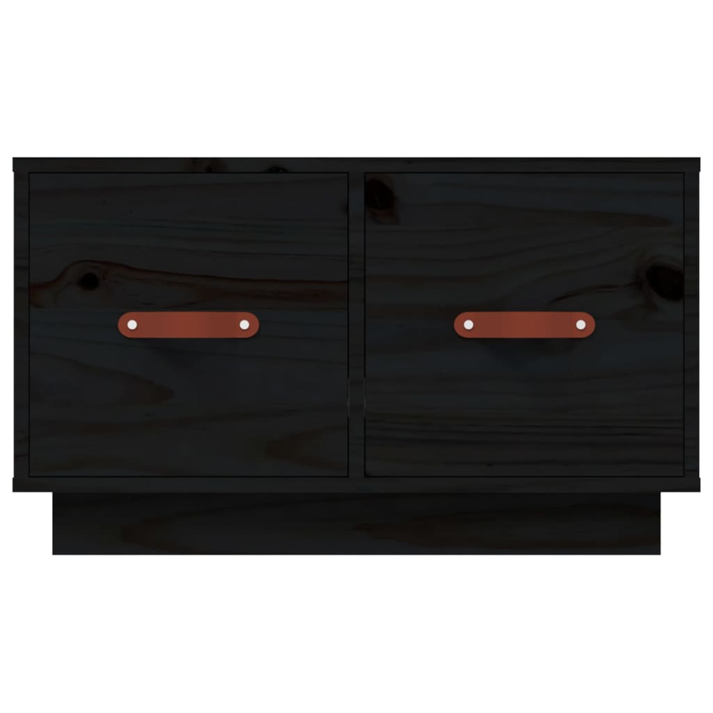 Salontafel 60x53x35 cm massief grenenhout zwart is nu te koop bij PeponiXL, paradijselijk wonen!