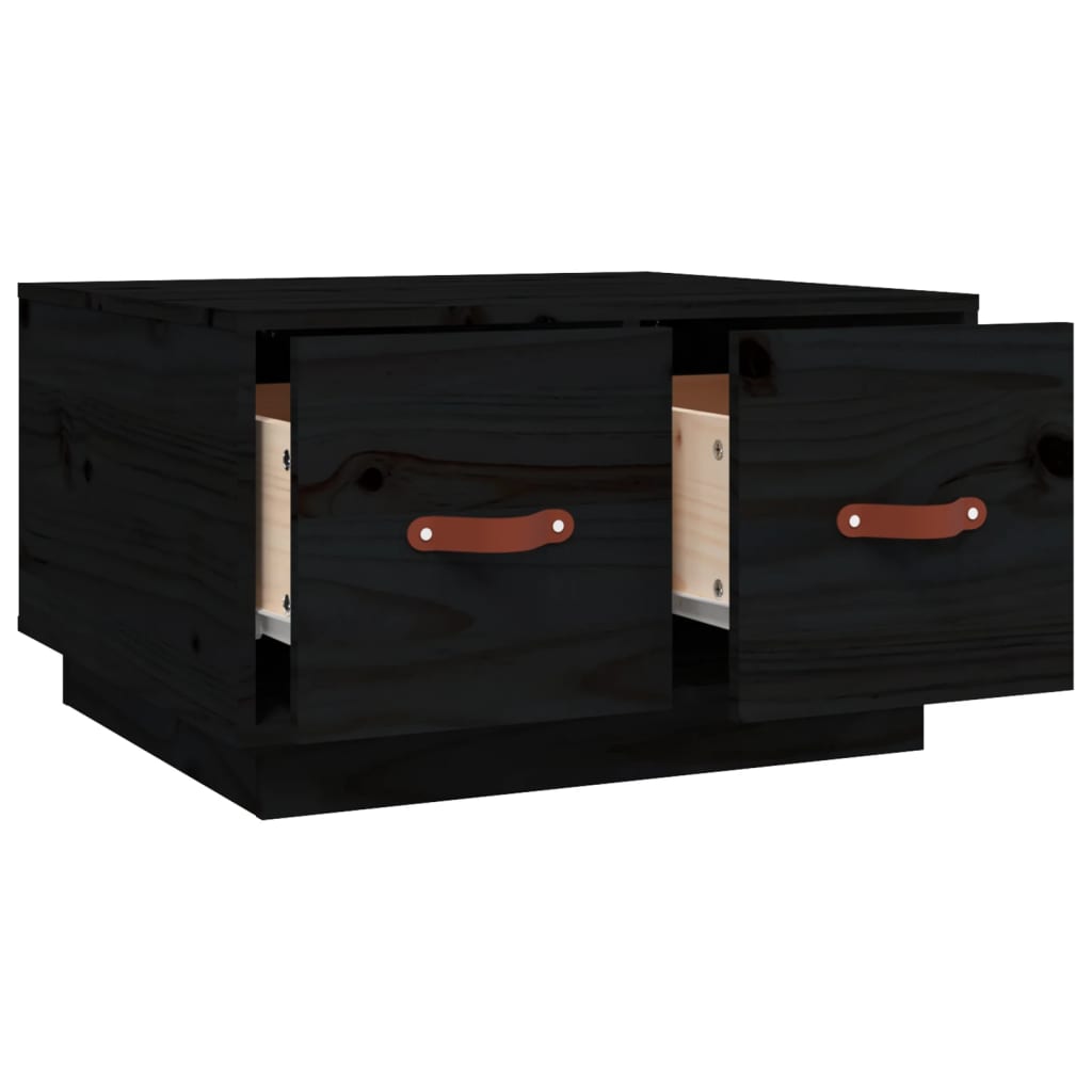 Salontafel 60x53x35 cm massief grenenhout zwart is nu te koop bij PeponiXL, paradijselijk wonen!