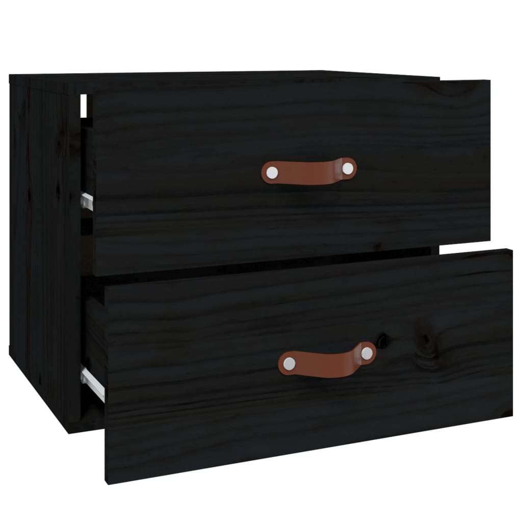 Nachtkastje wandgemonteerd 50x36x40 cm zwart is nu te koop bij PeponiXL, paradijselijk wonen!