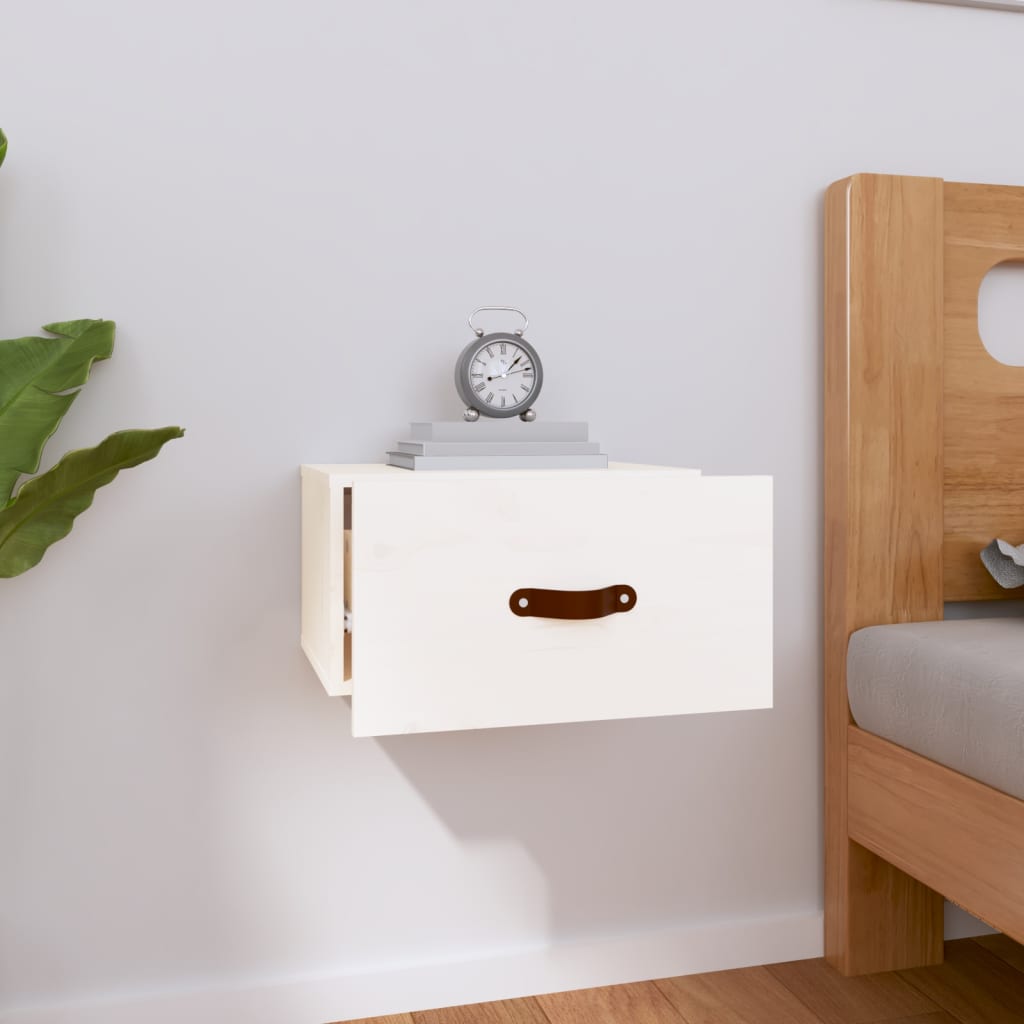 Nachtkastje wandgemonteerd 40x29,5x22 cm wit is nu te koop bij PeponiXL, paradijselijk wonen!