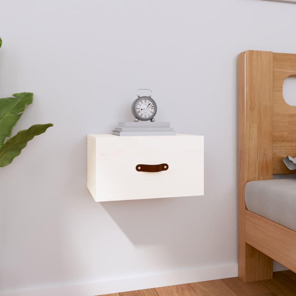Nachtkastje wandgemonteerd 40x29,5x22 cm wit is nu te koop bij PeponiXL, paradijselijk wonen!