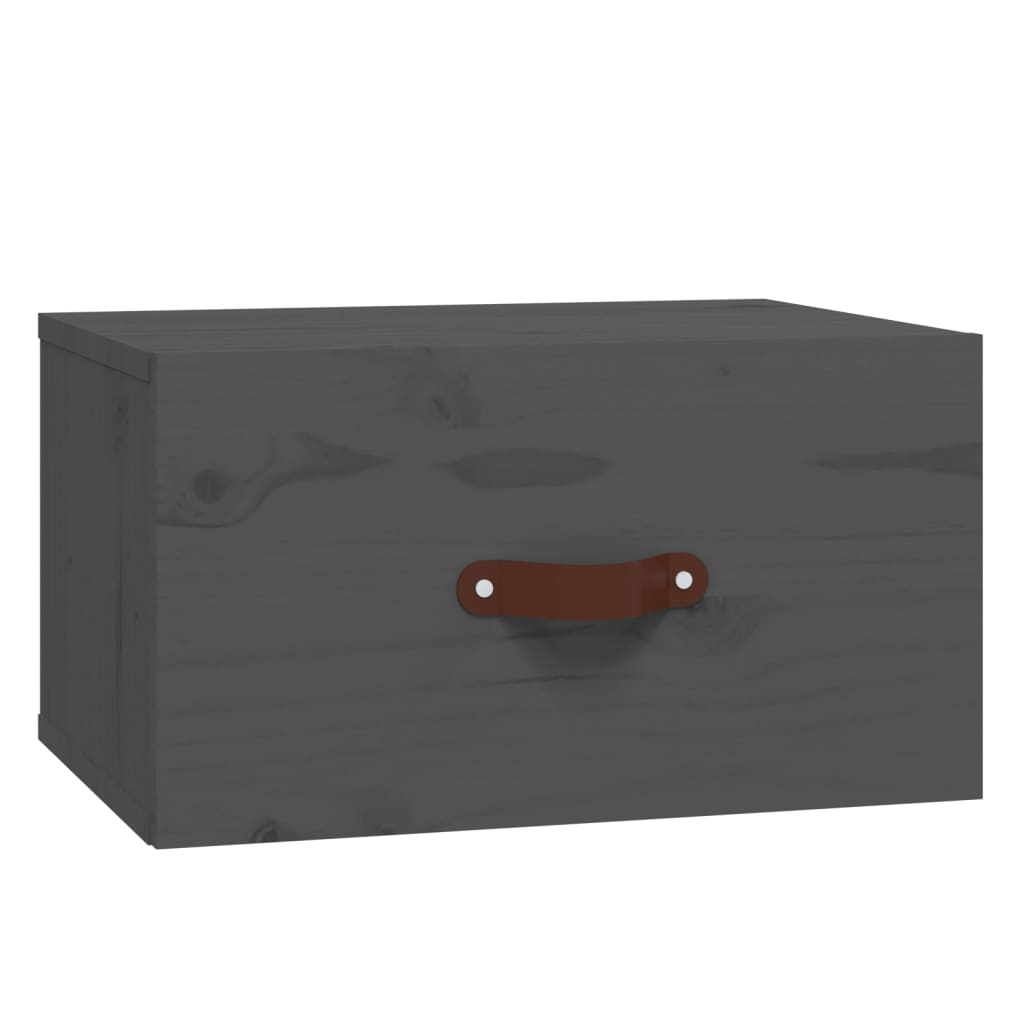 Nachtkastje wandgemonteerd 40x29,5x22 cm grijs is nu te koop bij PeponiXL, paradijselijk wonen!