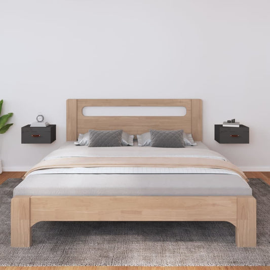Nachtkastjes 2 st wandgemonteerd 40x29,5x22 cm grijs is nu te koop bij PeponiXL, paradijselijk wonen!