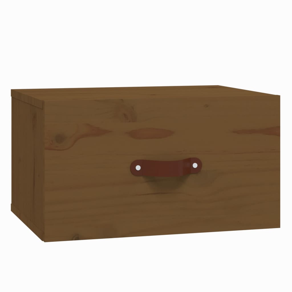 Nachtkastjes 2 st wandgemonteerd 40x29,5x22 cm honingbruin is nu te koop bij PeponiXL, paradijselijk wonen!