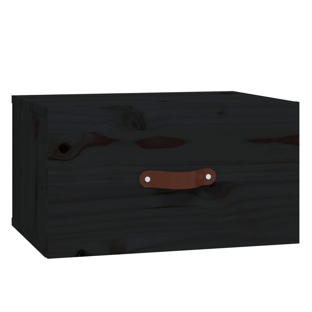 Nachtkastjes 2 st wandgemonteerd 40x29,5x22 cm zwart is nu te koop bij PeponiXL, paradijselijk wonen!