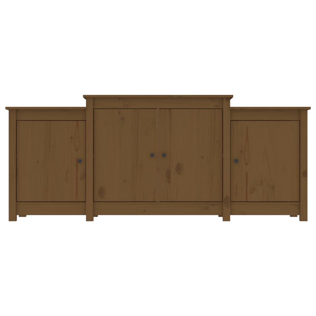 Dressoir 164x37x68 cm massief grenenhout honingbruin is nu te koop bij PeponiXL, paradijselijk wonen!
