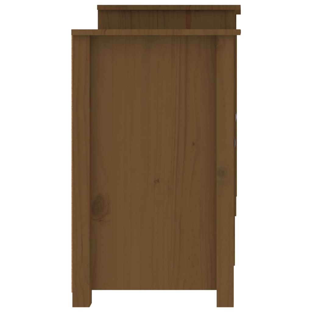 Dressoir 164x37x68 cm massief grenenhout honingbruin is nu te koop bij PeponiXL, paradijselijk wonen!