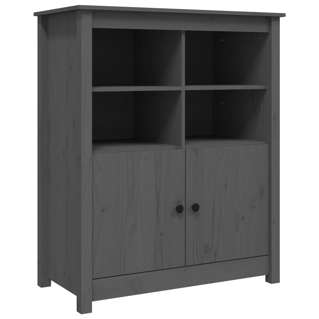 Dressoir 83x41,5x100 cm massief grenenhout grijs is nu te koop bij PeponiXL, paradijselijk wonen!
