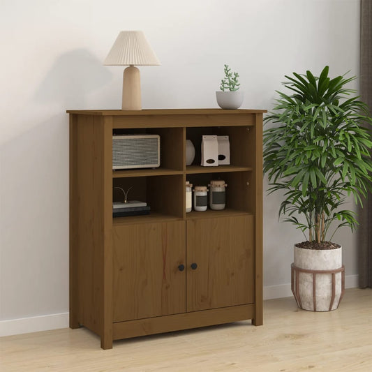 Dressoir 83x41,5x100 cm massief grenenhout honingbruin is nu te koop bij PeponiXL, paradijselijk wonen!