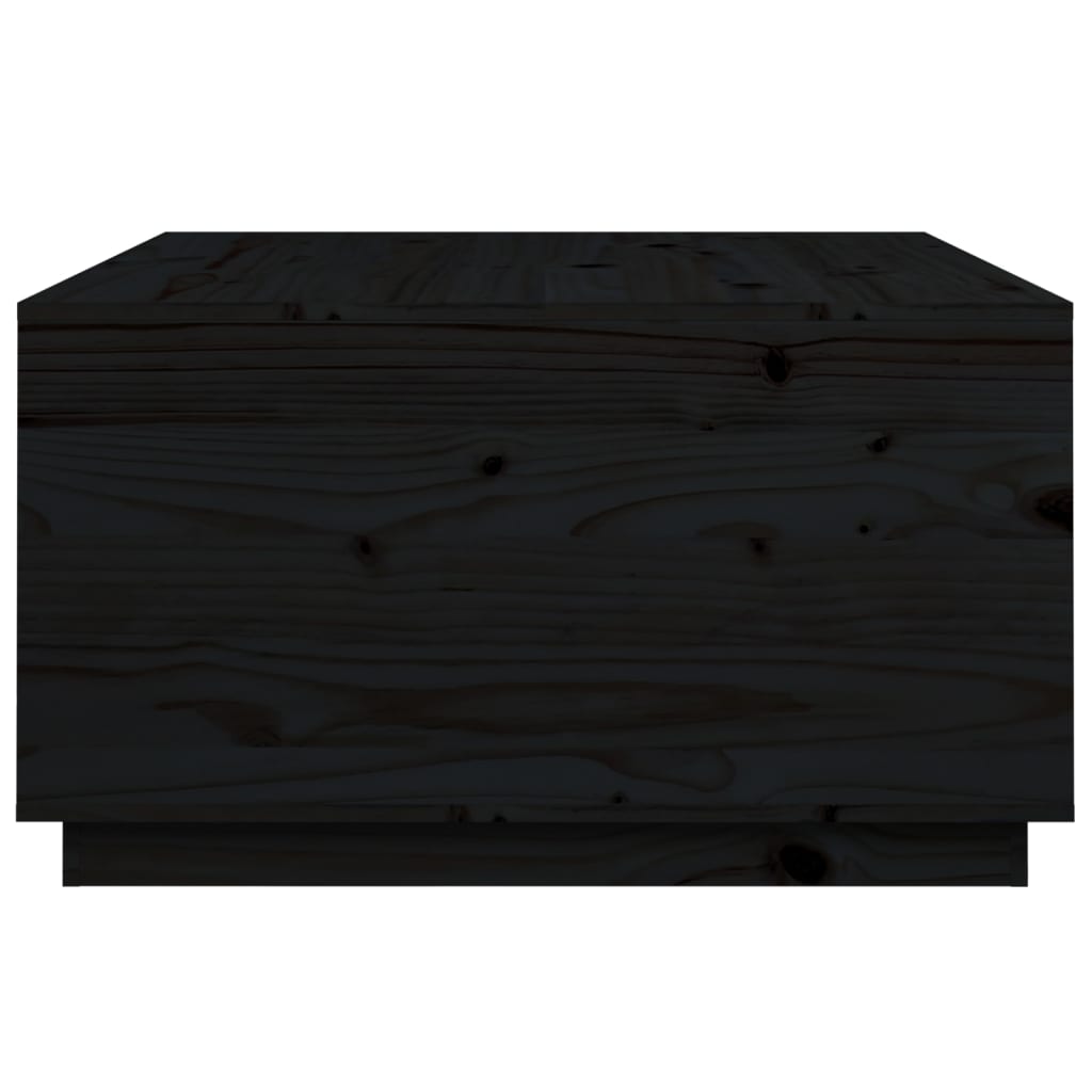 Salontafel 80x80x45 cm massief grenenhout zwart is nu te koop bij PeponiXL, paradijselijk wonen!