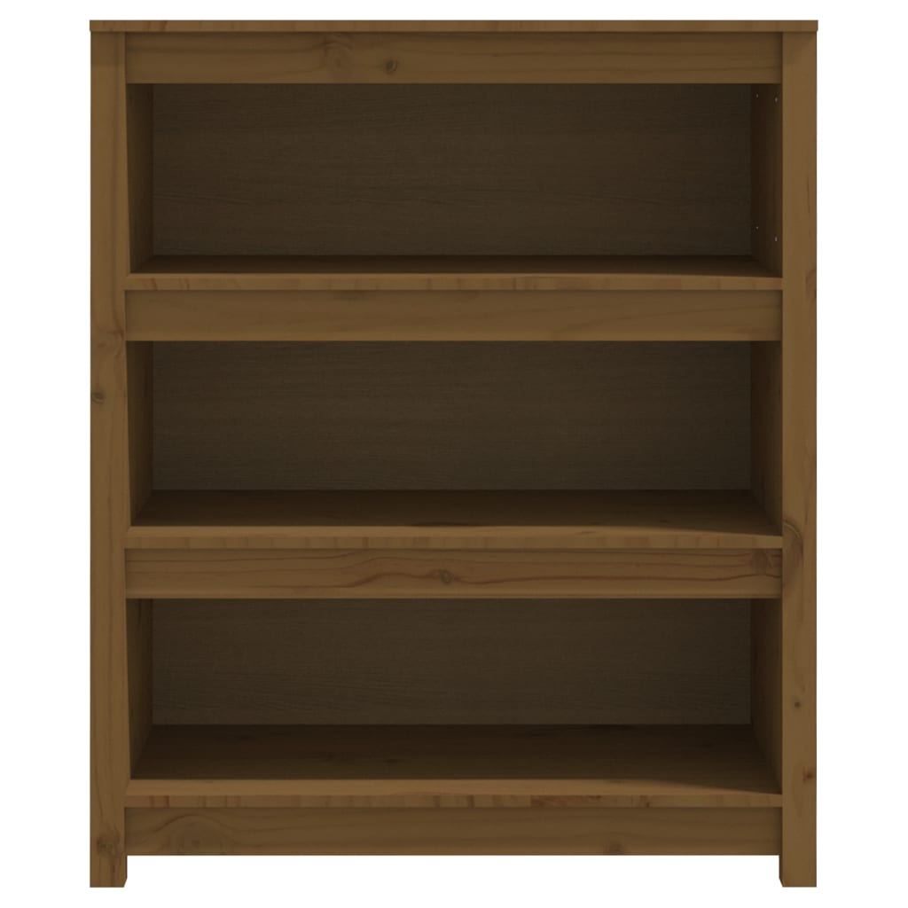 Boekenkast 80x35x97 cm massief grenenhout honingbruin is nu te koop bij PeponiXL, paradijselijk wonen!
