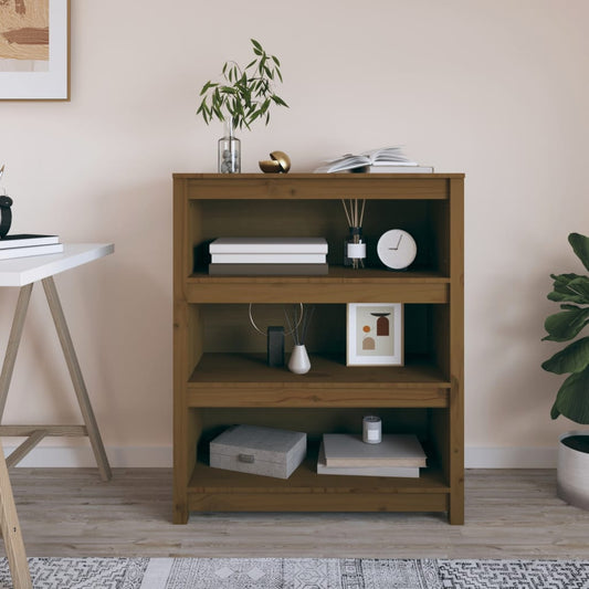 Boekenkast 80x35x97 cm massief grenenhout honingbruin is nu te koop bij PeponiXL, paradijselijk wonen!