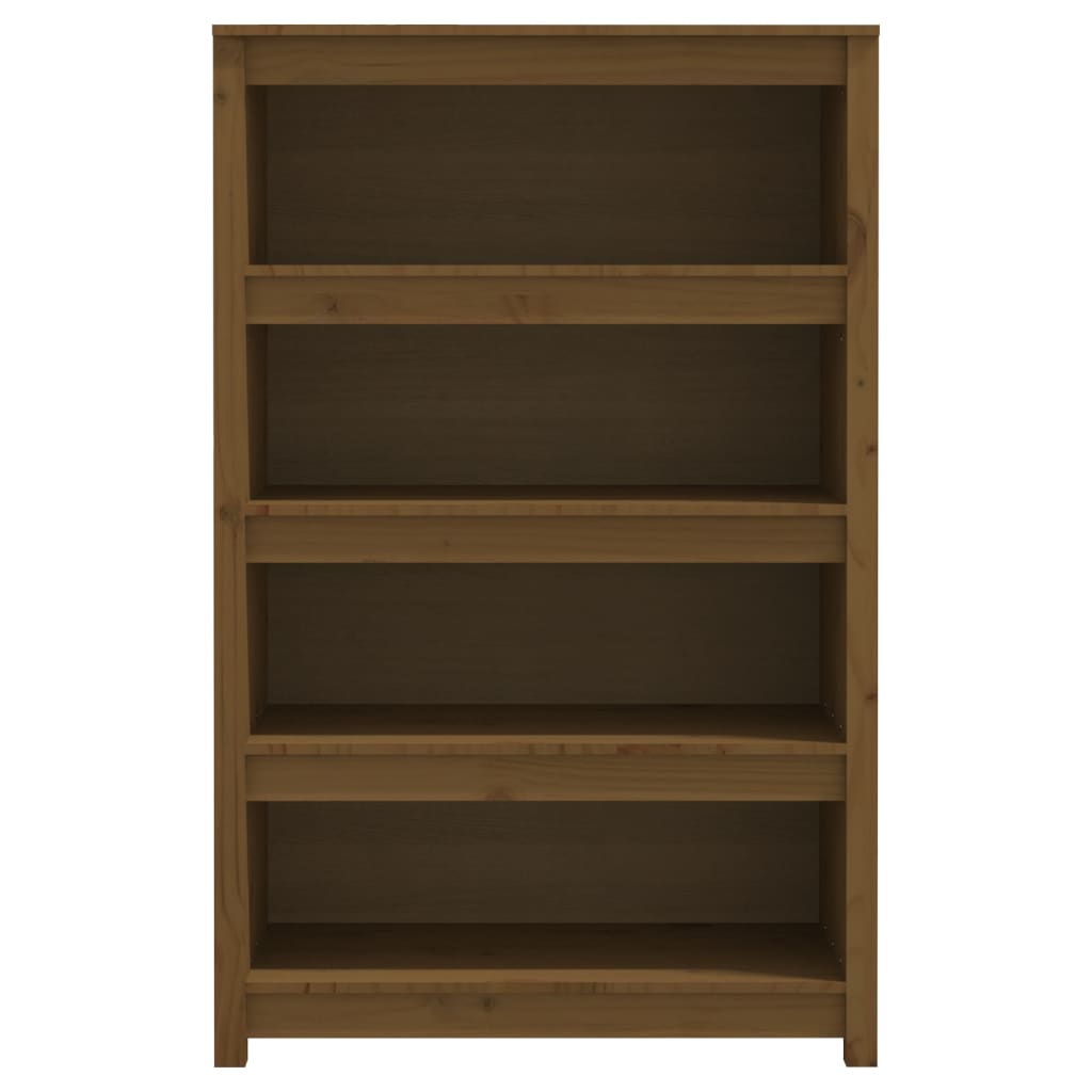 Boekenkast 80x35x126 cm massief grenenhout honingbruin is nu te koop bij PeponiXL, paradijselijk wonen!