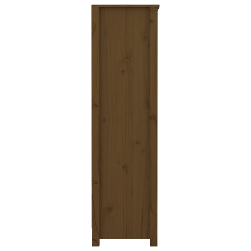 Boekenkast 80x35x126 cm massief grenenhout honingbruin is nu te koop bij PeponiXL, paradijselijk wonen!