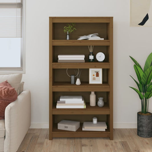 Boekenkast 80x35x154 cm massief grenenhout honingbruin is nu te koop bij PeponiXL, paradijselijk wonen!