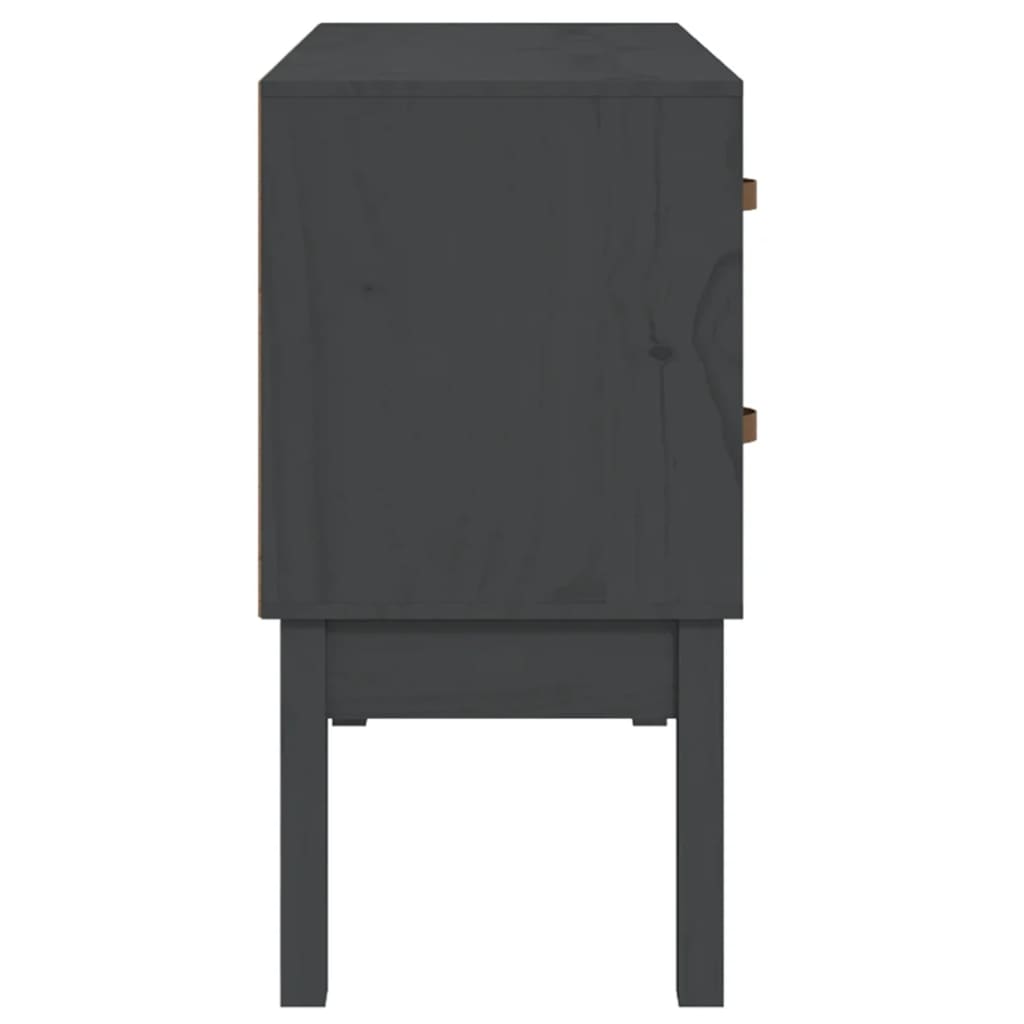 Wandkast 90x40x78 cm massief grenenhout grijs is nu te koop bij PeponiXL, paradijselijk wonen!