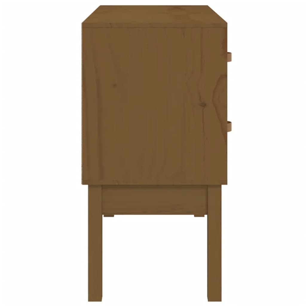 Wandkast 90x40x78 cm massief grenenhout honingbruin is nu te koop bij PeponiXL, paradijselijk wonen!