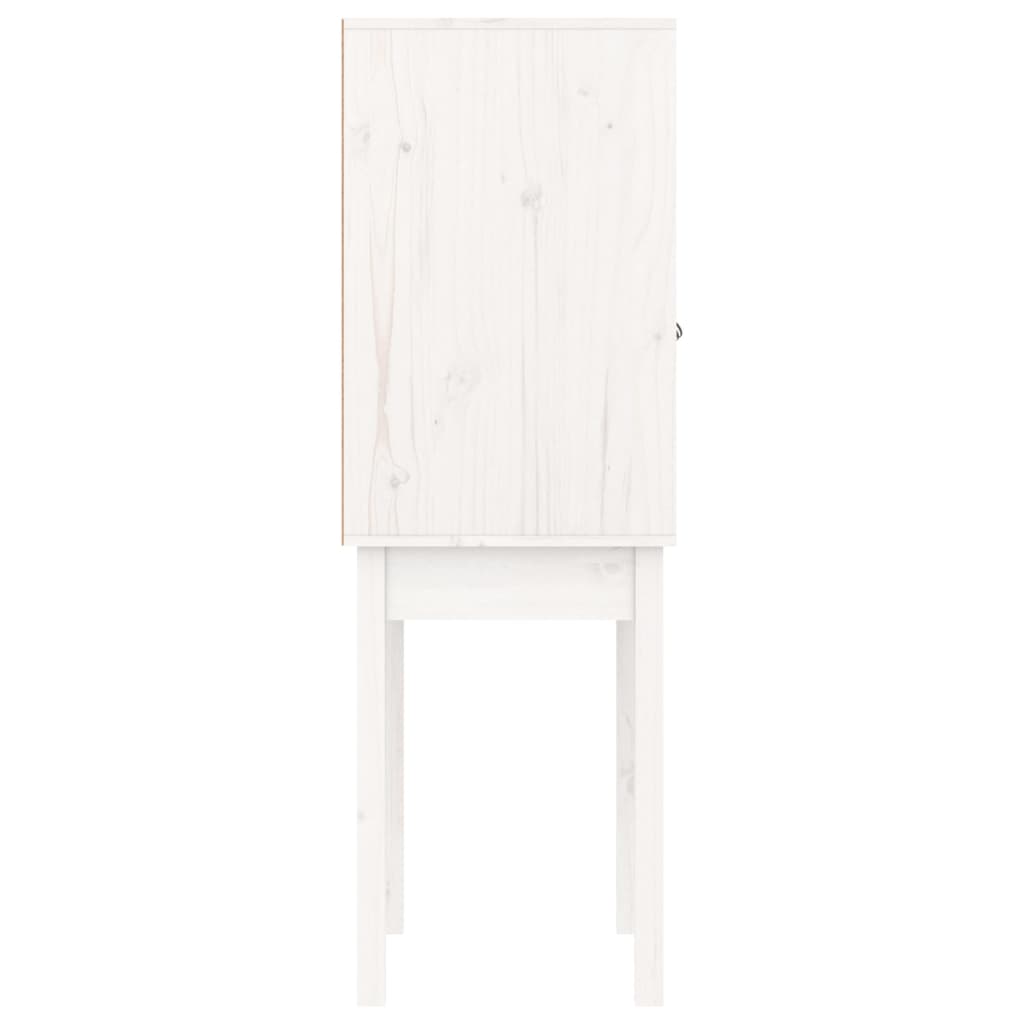 Hoge kast 60x40x120 cm massief grenenhout wit is nu te koop bij PeponiXL, paradijselijk wonen!