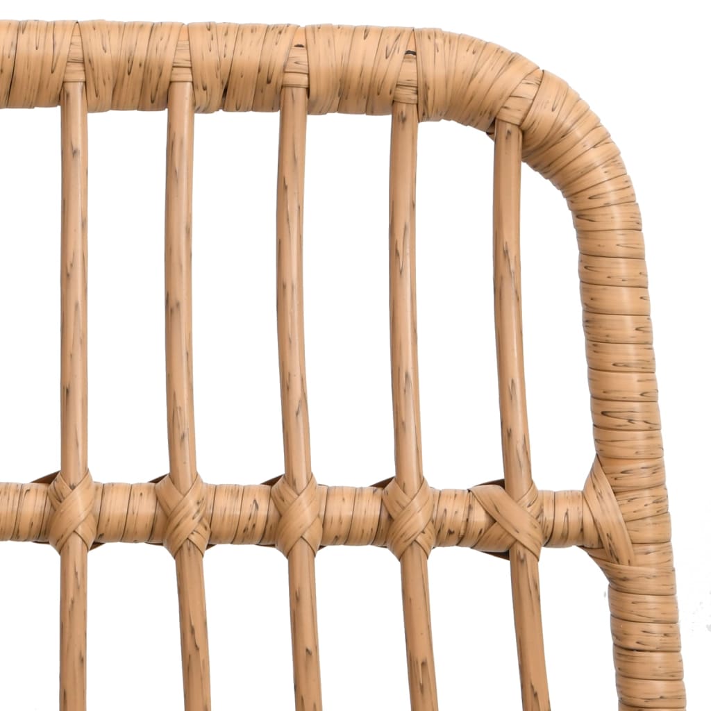 Tuinstoelen 2 st 48x62 84 cm PE-rattan is nu te koop bij PeponiXL, paradijselijk wonen!