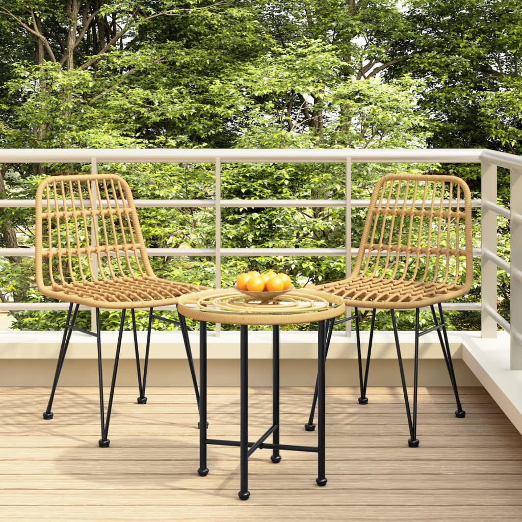 Tuinstoelen 2 st 48x62 84 cm PE-rattan is nu te koop bij PeponiXL, paradijselijk wonen!