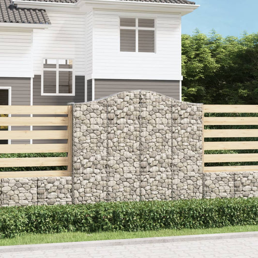 Schanskorven 3 st gewelfd 200x50x180/200 cm ijzer is nu te koop bij PeponiXL, paradijselijk wonen!
