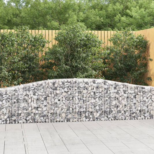Schanskorven 9 st gewelfd 400x30x60/80 cm ijzer is nu te koop bij PeponiXL, paradijselijk wonen!