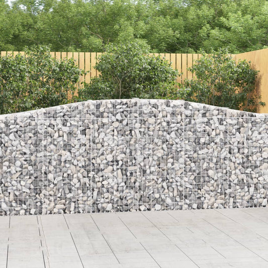 Schanskorven 15 st gewelfd 400x30x100/120 cm ijzer is nu te koop bij PeponiXL, paradijselijk wonen!