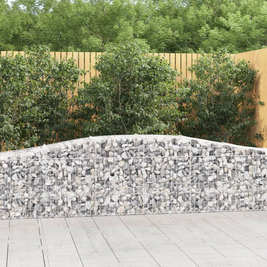 Schanskorven 15 st gewelfd 400x50x60/80 cm gegalvaniseerd ijzer is nu te koop bij PeponiXL, paradijselijk wonen!