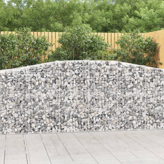 Schanskorven 25 st gewelfd 400x50x100/120 cm ijzer is nu te koop bij PeponiXL, paradijselijk wonen!