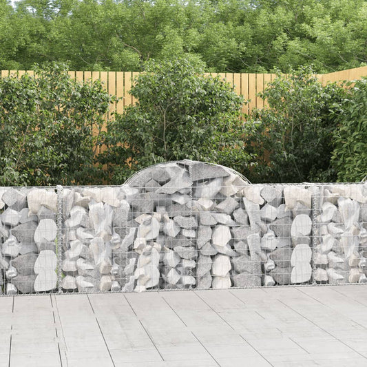 Schanskorven 14 st gewelfd 200x30x80/100 cm ijzer is nu te koop bij PeponiXL, paradijselijk wonen!