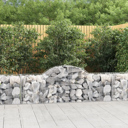 Schanskorven 13 st gewelfd 200x50x60/80 cm gegalvaniseerd ijzer is nu te koop bij PeponiXL, paradijselijk wonen!