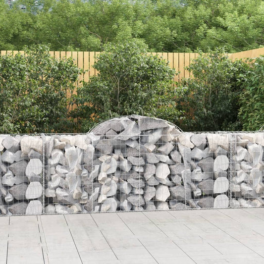 Schanskorven 3 st gewelfd 200x50x80/100 cm gegalvaniseerd ijzer is nu te koop bij PeponiXL, paradijselijk wonen!