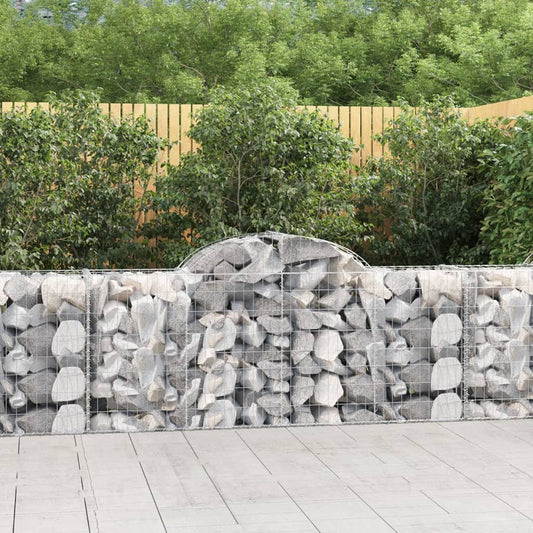 Schanskorven 20 st gewelfd 200x50x80/100 cm ijzer is nu te koop bij PeponiXL, paradijselijk wonen!